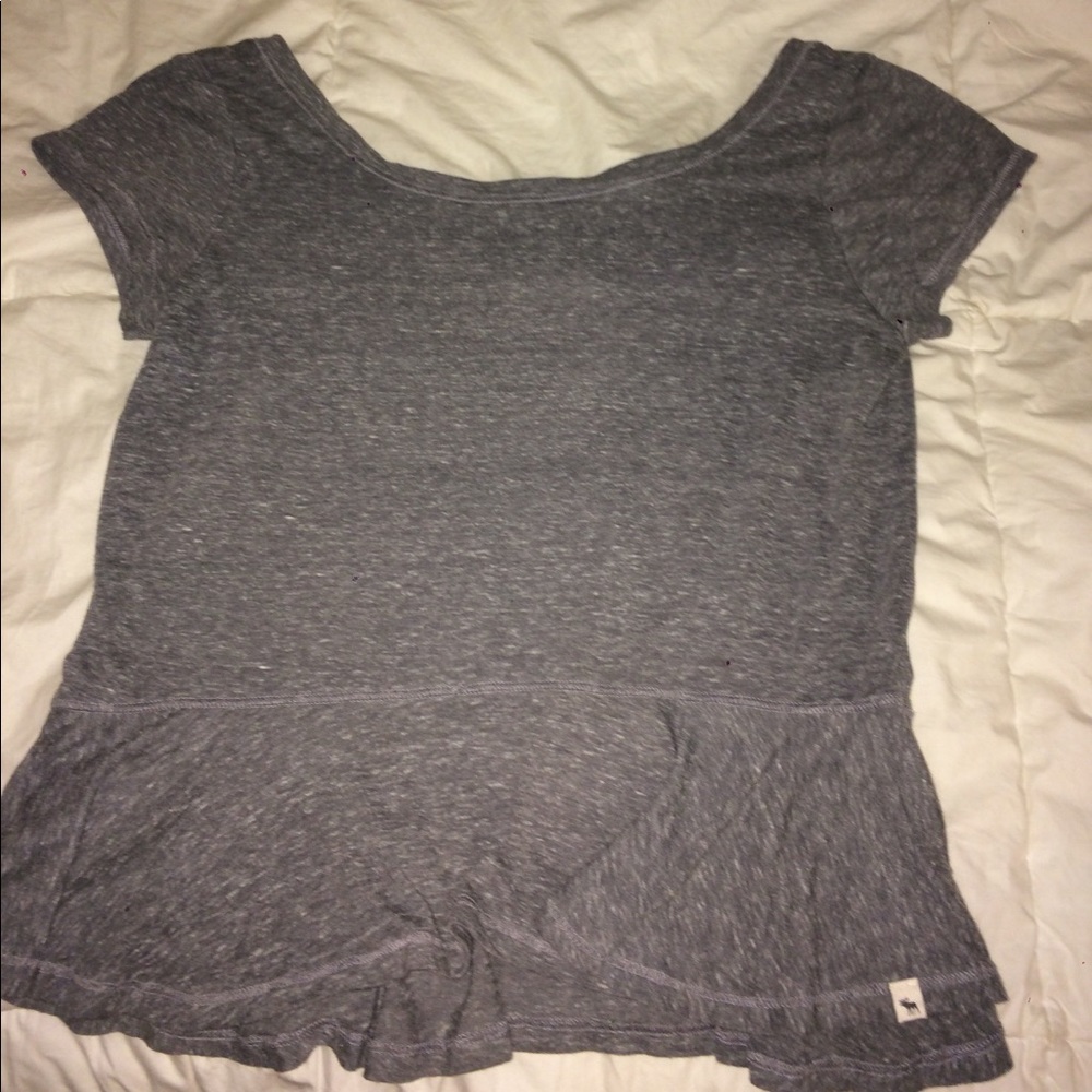 Abercrombie & Fitch High Neck, Low Back Peplum