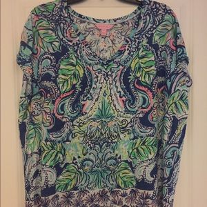 Lilly Pulitzer Hartwell top in Hanging with Fronds