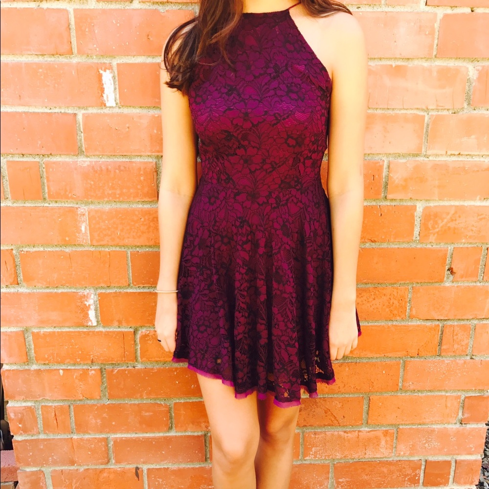 Kimichi blue Lorraine High neck fit dress