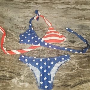 Patriotic two piece bikini