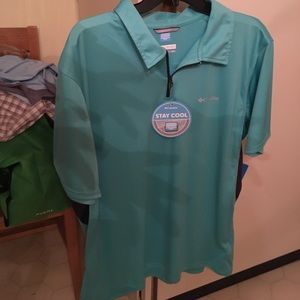 Columbia stay cool freezer coil zip polo