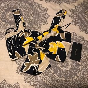 ZARA BNWT FLORAL CROP TOP
