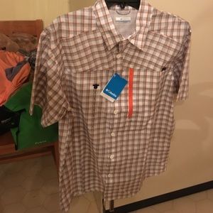 Columbia battleridge shortsleeve buttondone/pocket