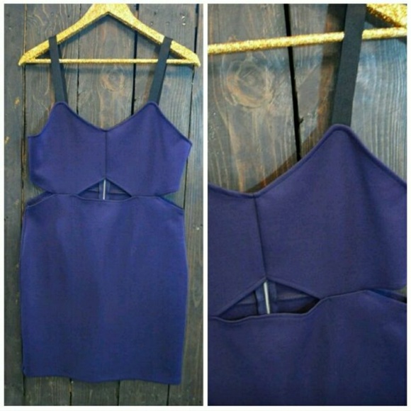 H&M Dresses & Skirts - H&M Divided Deep Purple Cut Out Dress H&M Dresses & Skirts - H&M Divided Deep Purple Cut Out Dress