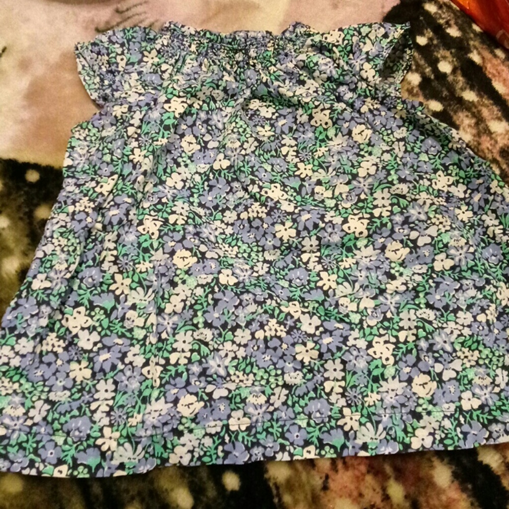 Light weight Blue floral shirt