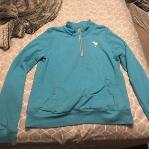 Blue VS PINK half zip hoodie
