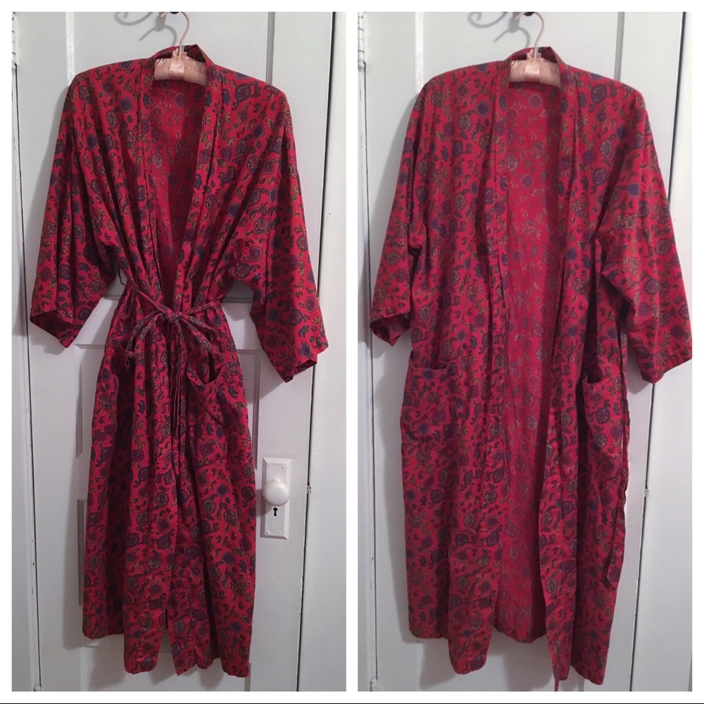 Vintage Robe! Wonderful, Vibrant Pattern M/L