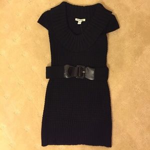 Black Sweater Dress w/ Belt
