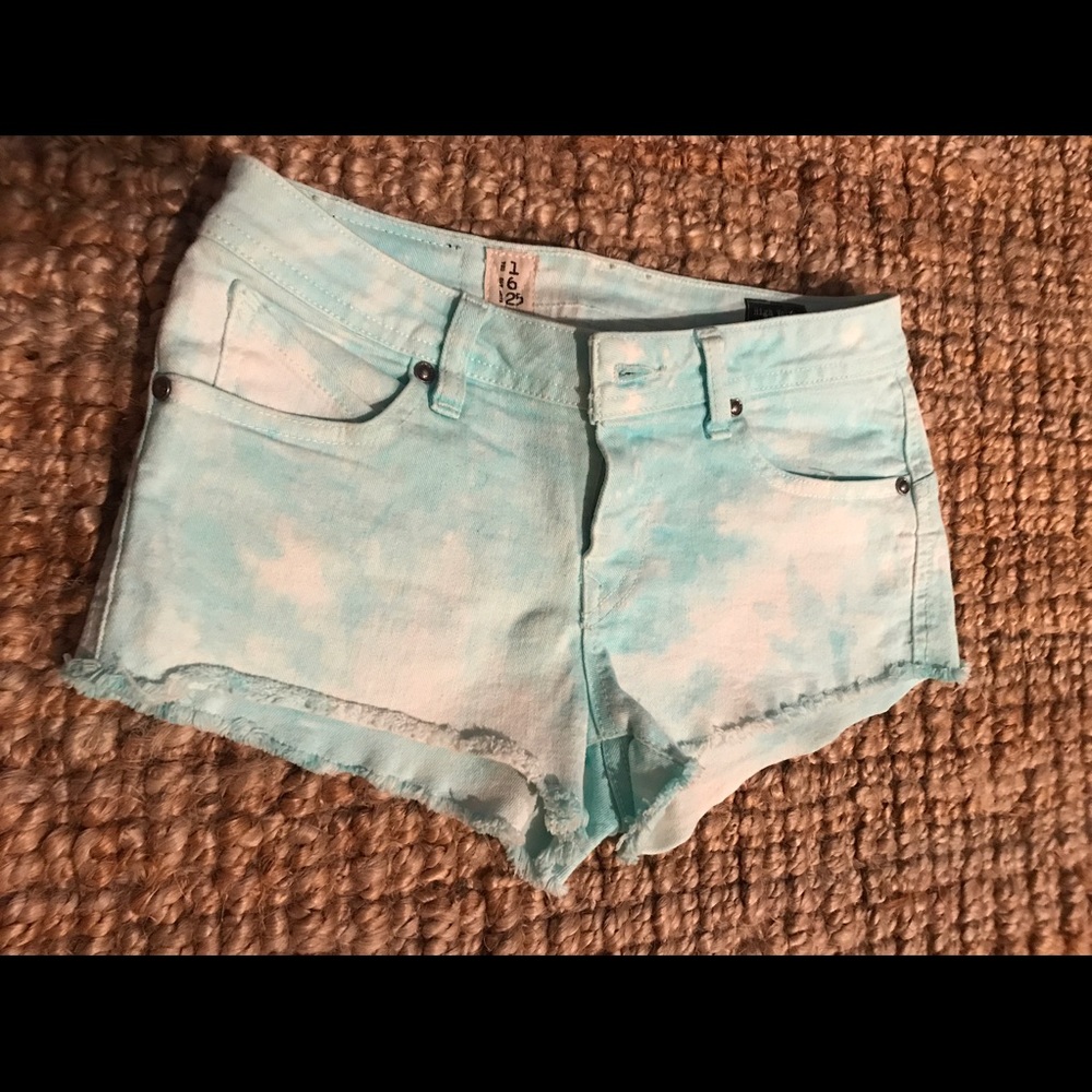 VOLCOM SHORTS turquoise/white
