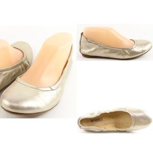 Paul green platinum ballet flats sz 6