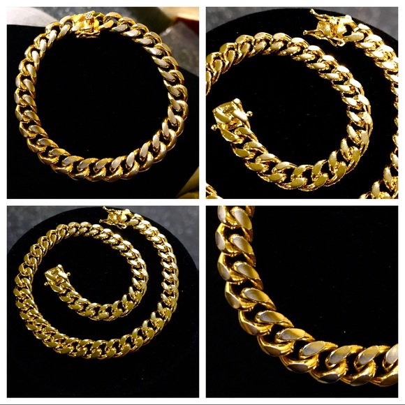 Other - 14K Gold Plated Cuban Link Bracelet (8.5") Other - 14K Gold Plated Cuban Link Bracelet (8.5")