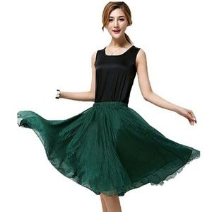 NWT FOREST GREEN FULL MIDI  CIRCLENSKIRT