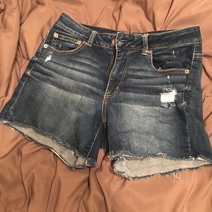 American Eagle midi jean shorts, size 10