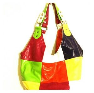Funky large colorful purse