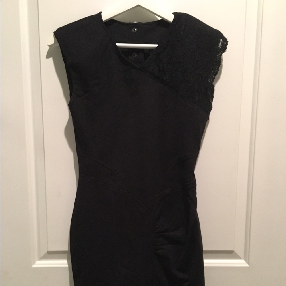 Slimming 7 for all mankind mini black dress