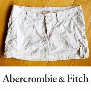 2/$10! Abercrombie & Fitch White Mini Skirt