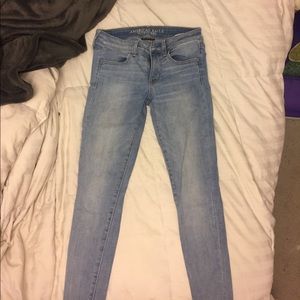 Skinny light wash jeans