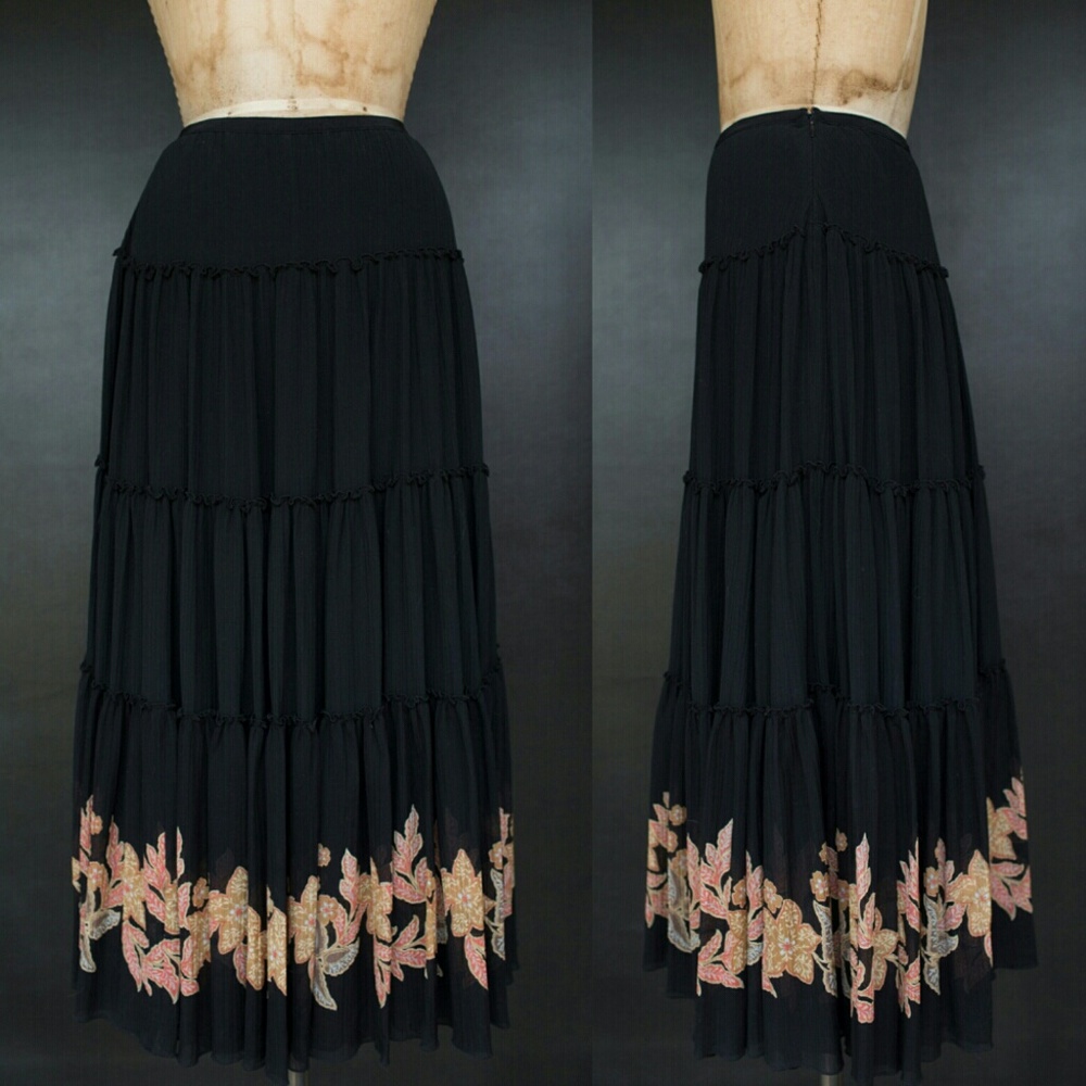 Tommy Bahama Black Maxi Skirt