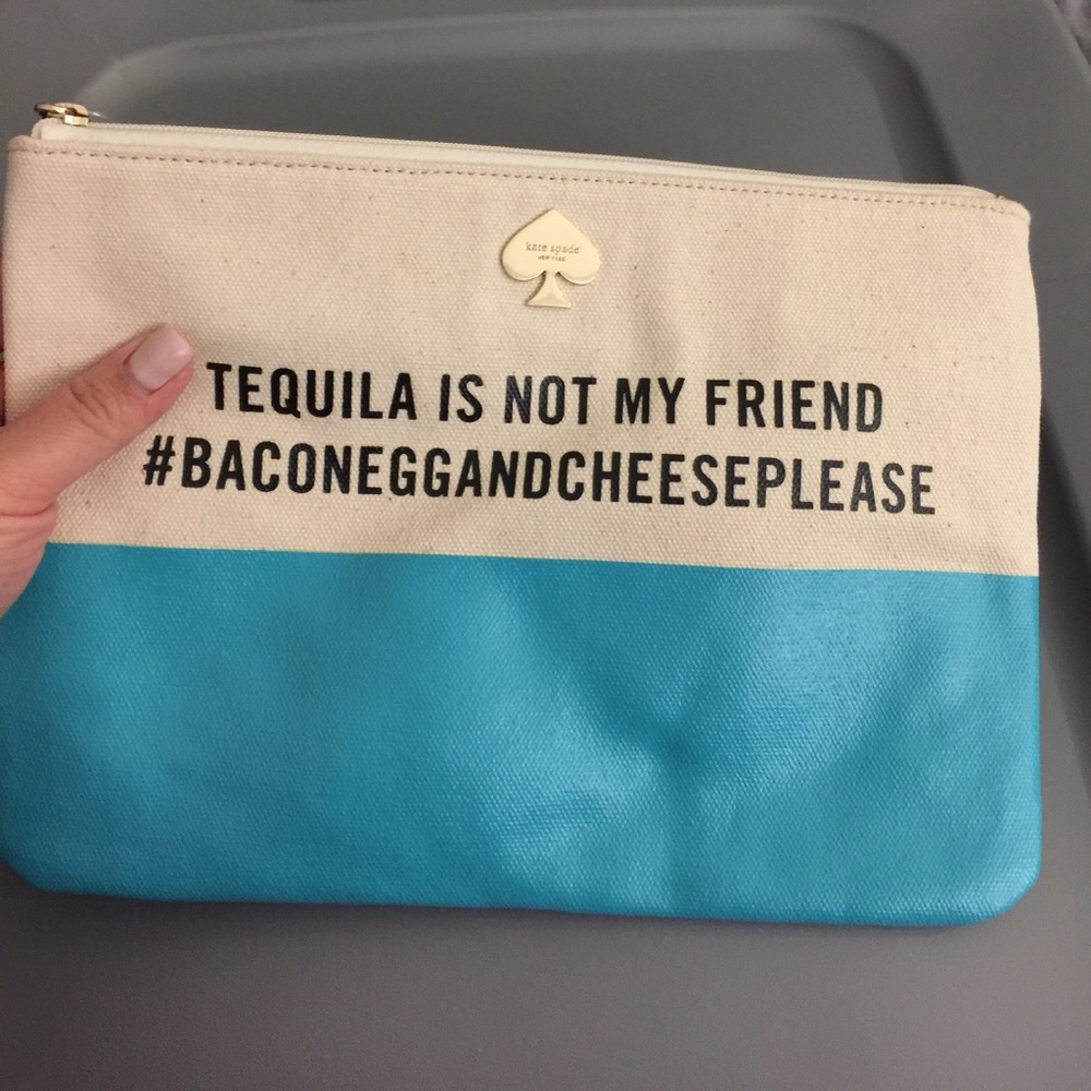 Kate Spade Tequila Is Not My Friend Gia Clutch - Picture 2 of 3