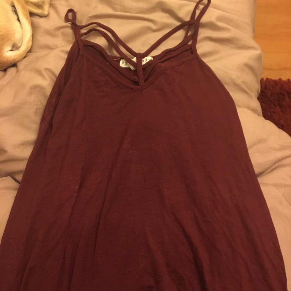 EYE CANDY MAROON SHIRT CHEAP