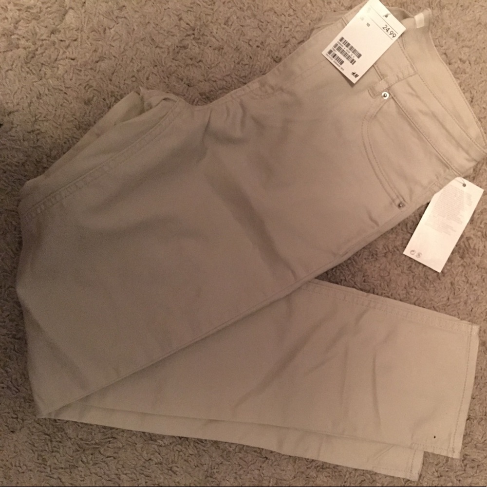 Tan/Nude H&M skinny pants size 10 NWT