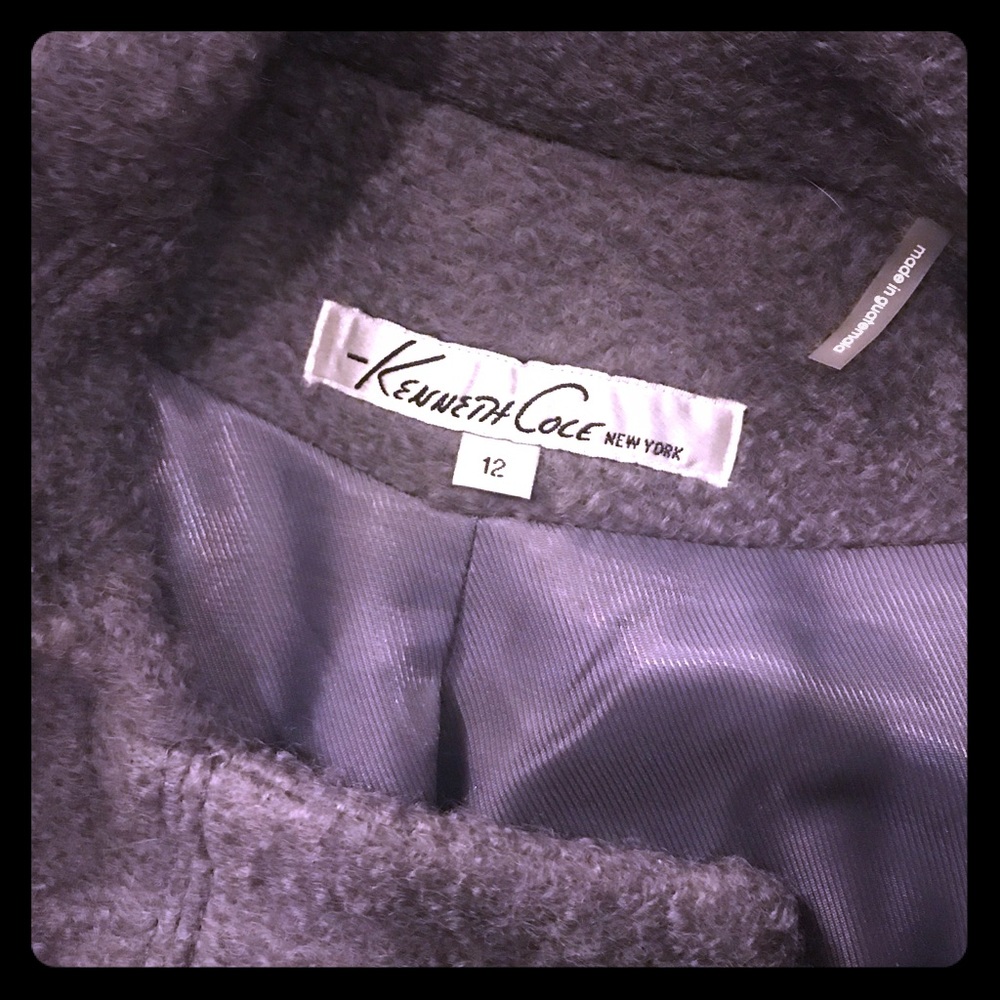 Kenneth Cole Wool/Polyester Coat - Picture 2 of 4