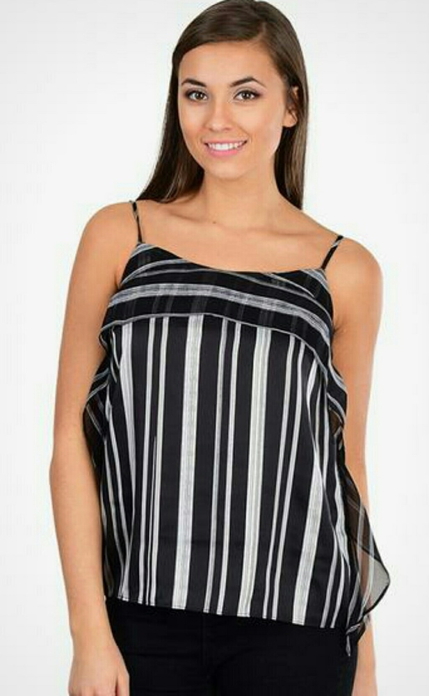 BCBGeneration Striped Satin Cami