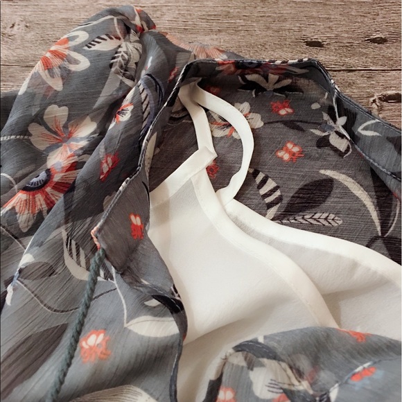 ♦️Lace Tie Floral Dress - Picture 6 of 8