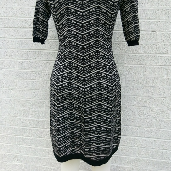 Allison Brittany M black white knit dress - Picture 4 of 4