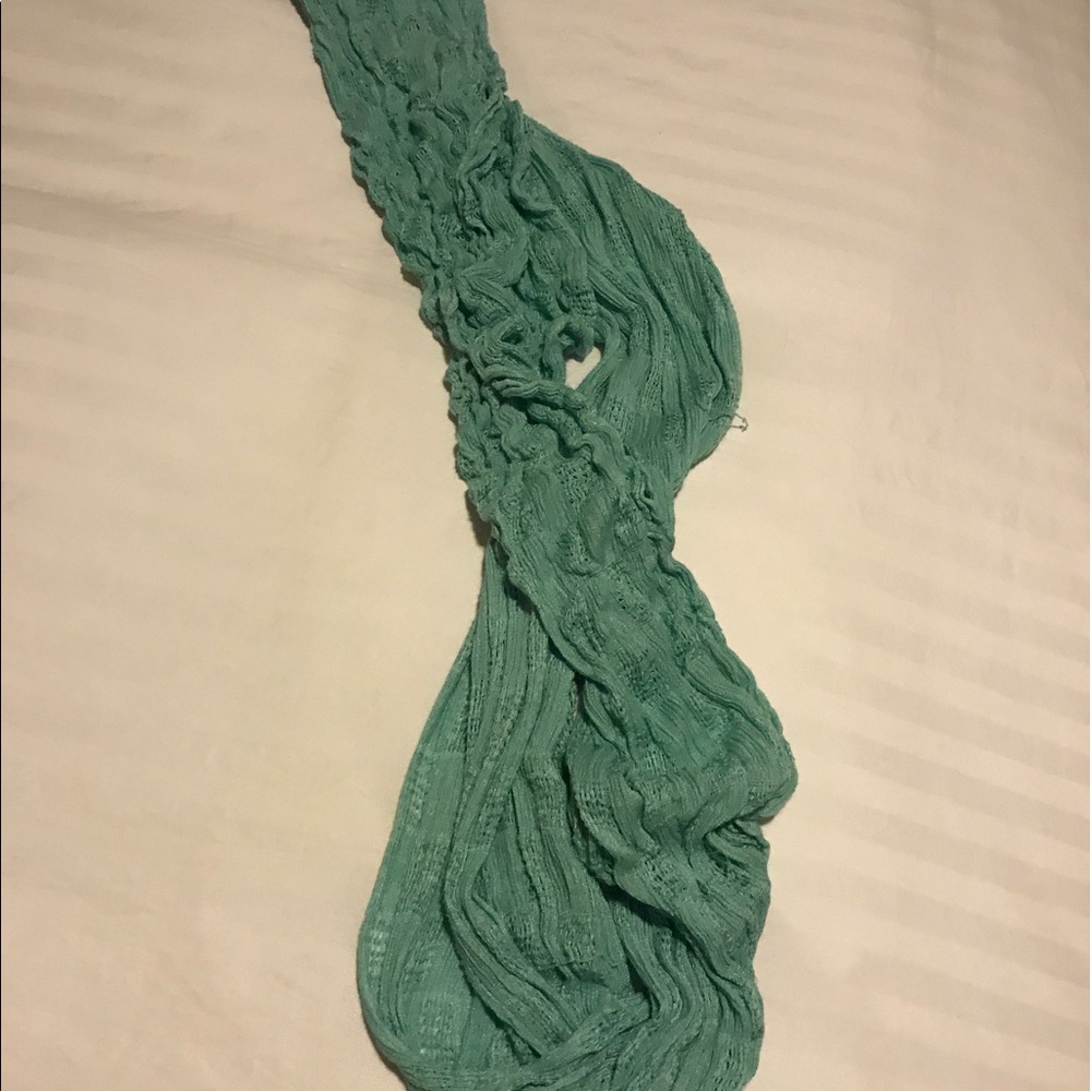 Aquamarine/light blue infinity scarf