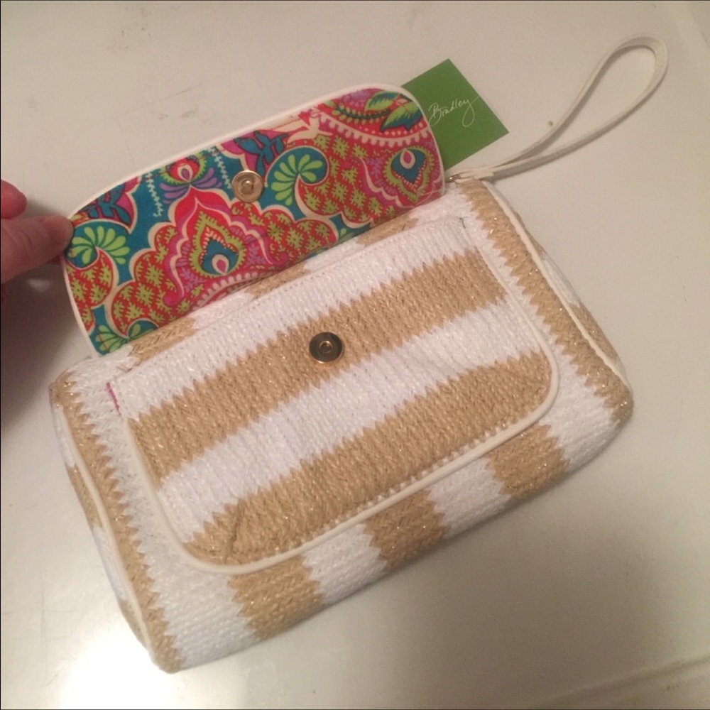 Vera Bradley beach bag and small wallet - Picture 3 of 3