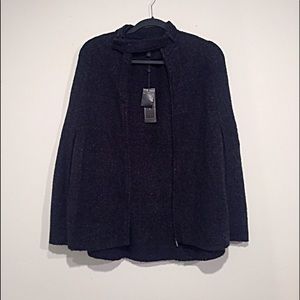 BCBG | Black-Charcoal Knit Cape