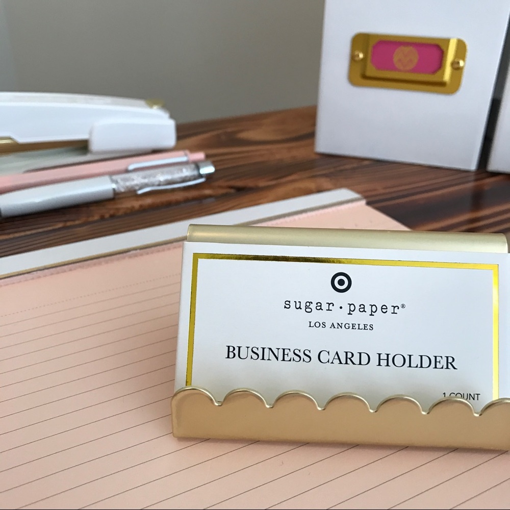 Sugar Paper LA Business Card Holder. Gold. 💌 - Picture 2 of 7
