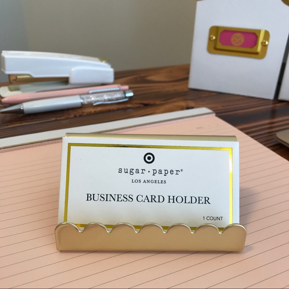 Sugar Paper LA Business Card Holder. Gold. 💌 - Picture 6 of 7
