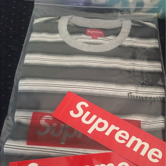 Supreme shadow stripe tee Clearance