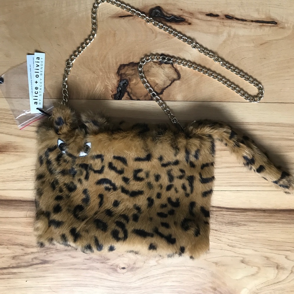 ☀️Alice + Olivia | Genuine Rabbit Fur Bag