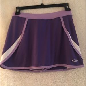 Sporty purple skort for kids