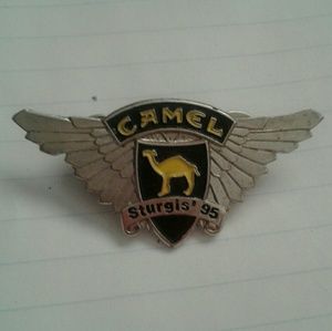 1995 genuine camel sturgis rally pin-pewter