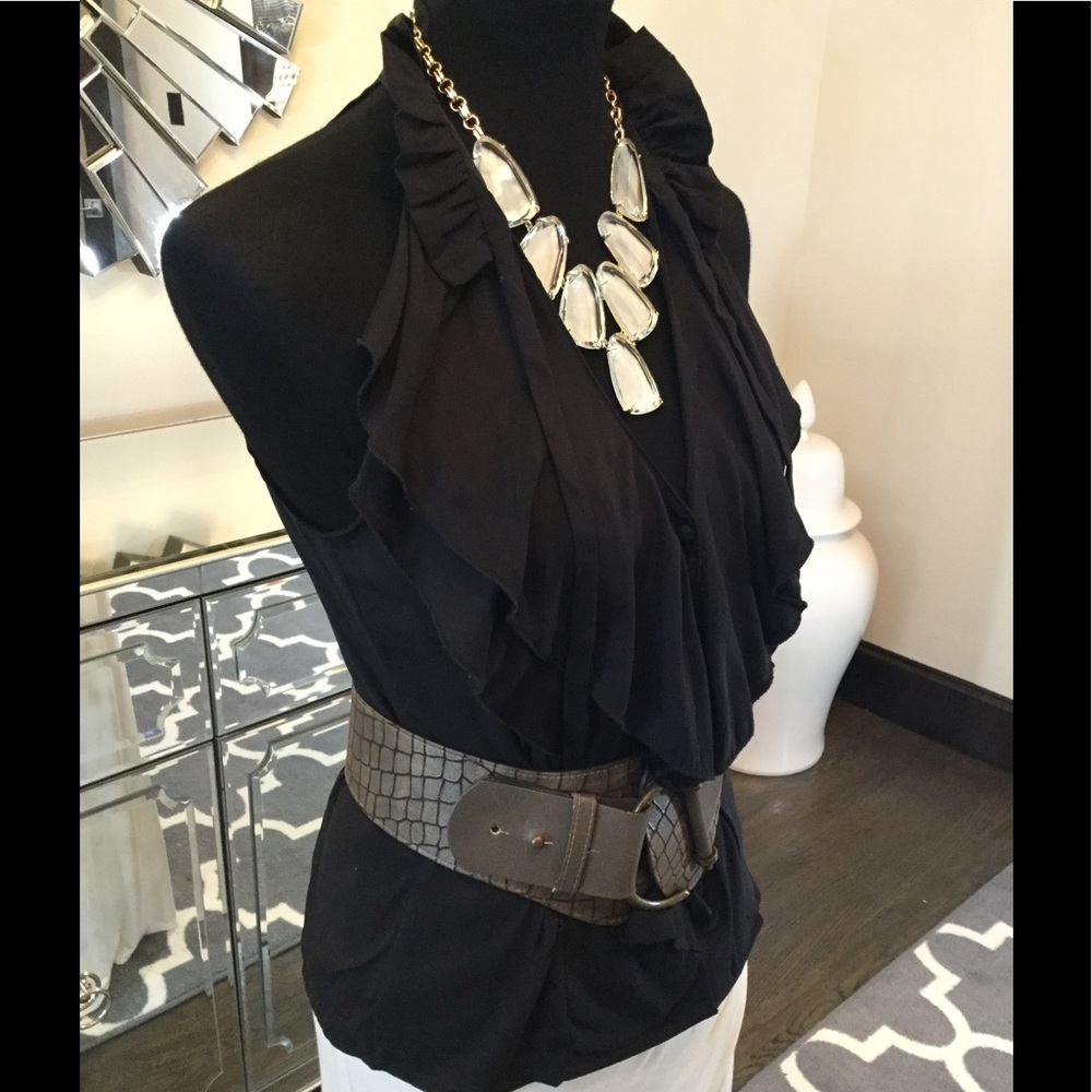 Marciano Ruffle Halter Top - Picture 7 of 8