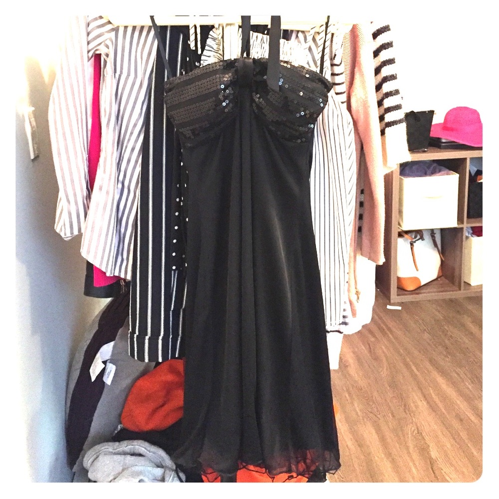 Halter dress with sequins size small