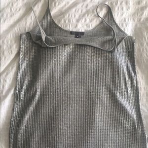 Grey Vince sequin tank
