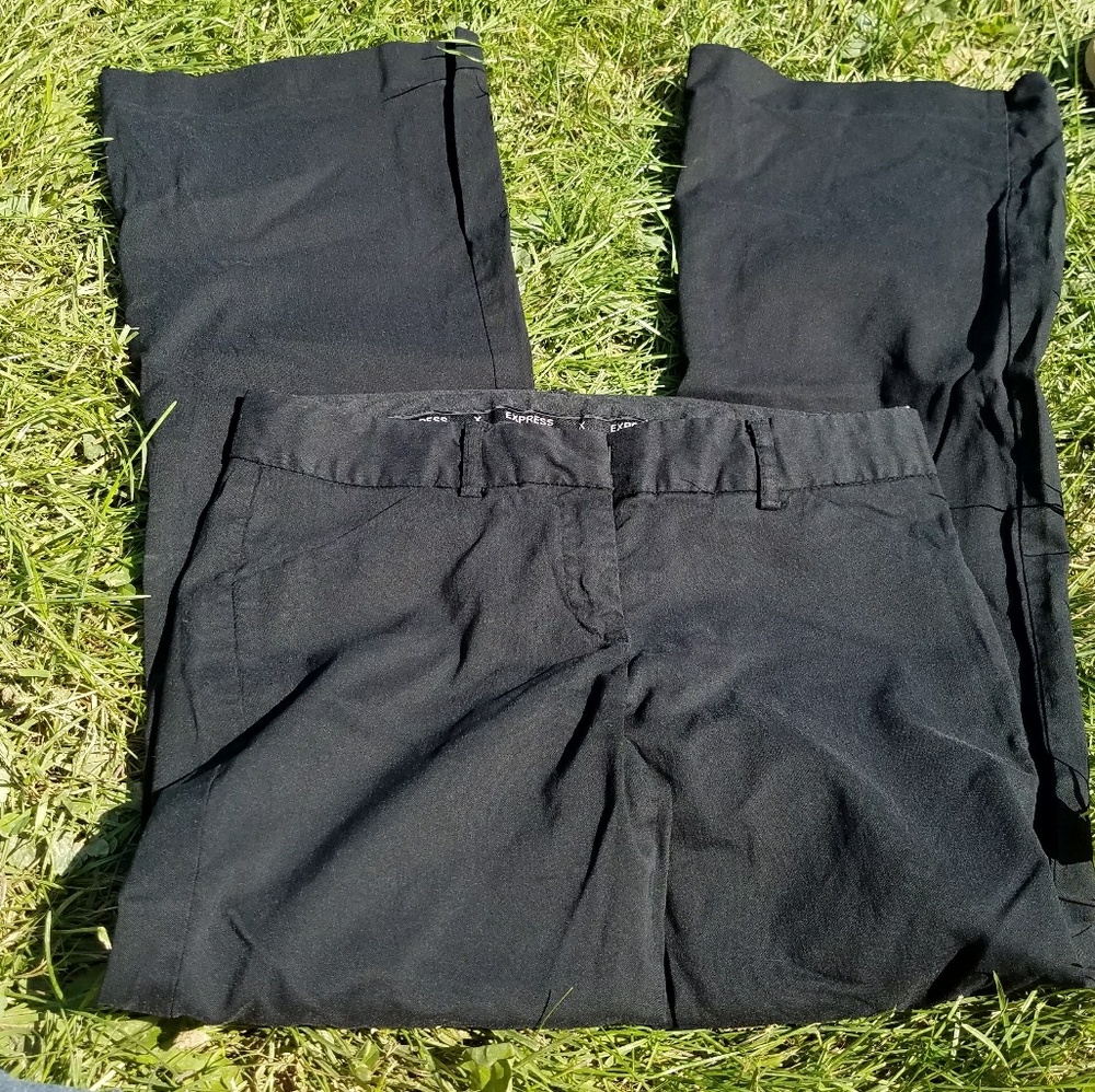 2 pair PREBUNDLED black dress or work pants