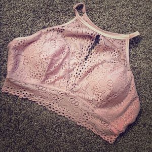 Pink lace bralette. Size 1X