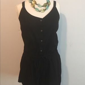 Black Sleeveless Romper