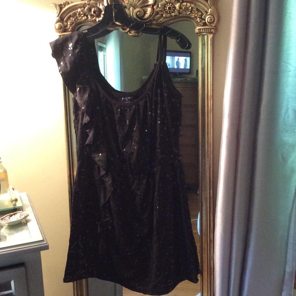 One Shoulder Sequin Dress