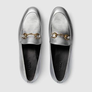 Gucci Horsebit Loafers Silver 38/8