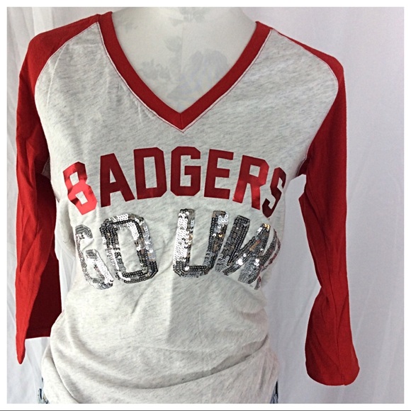 PINK Victoria's Secret Tops - PINK UW Tee - GO BUCKY!