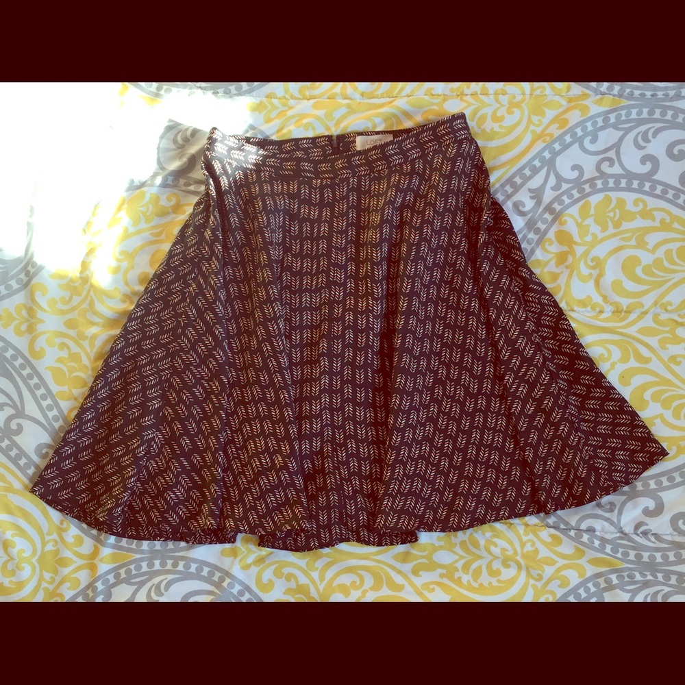 Loft Ann Taylor fit and flare skirt