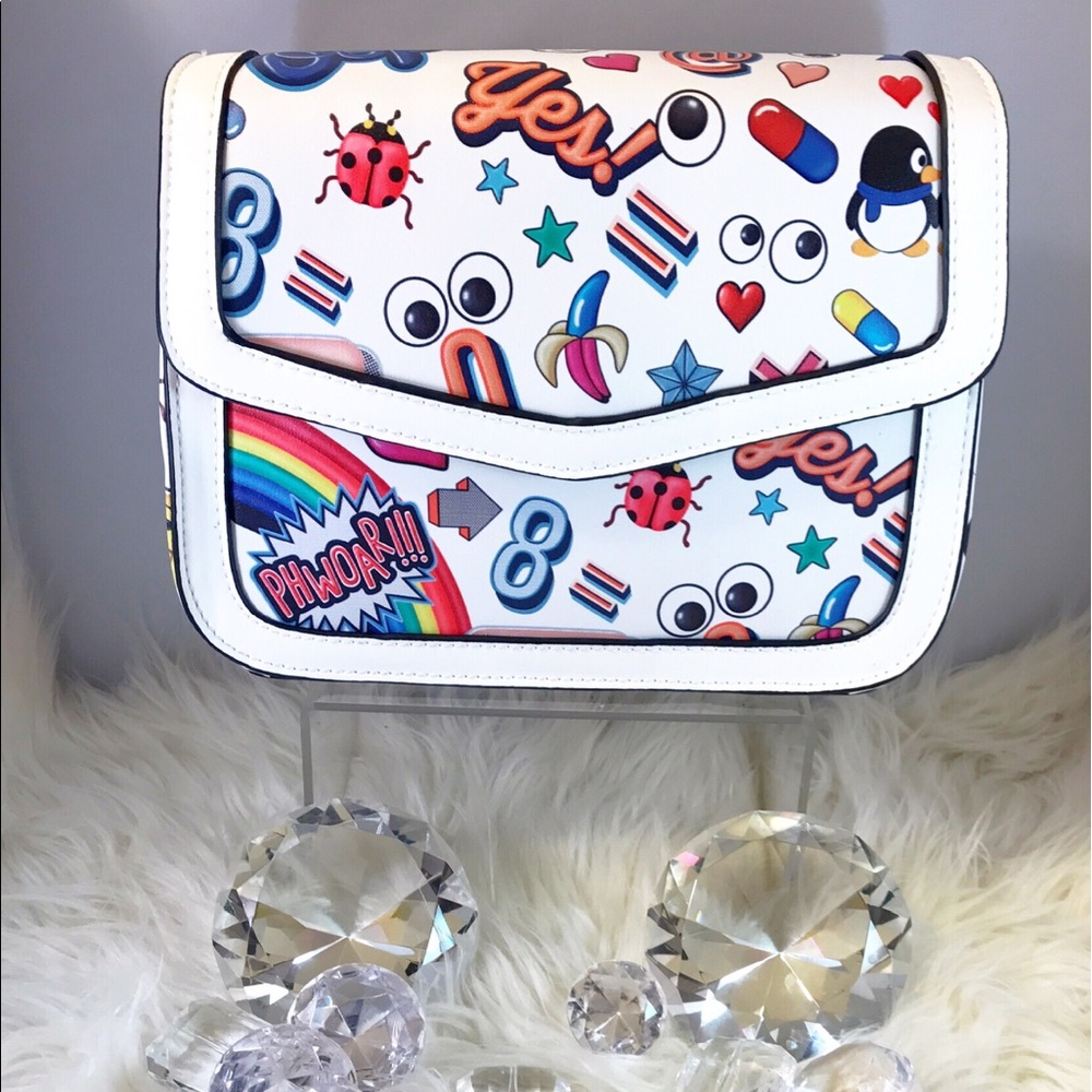 White Emoji Handbag