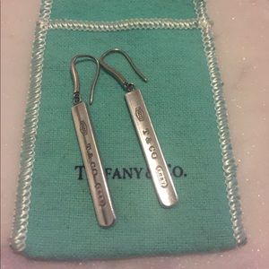 Authentic Tiffany & Co. 1837 Bar Earring Set
